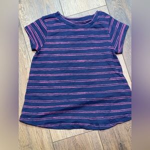 Blue and pink striped shirt